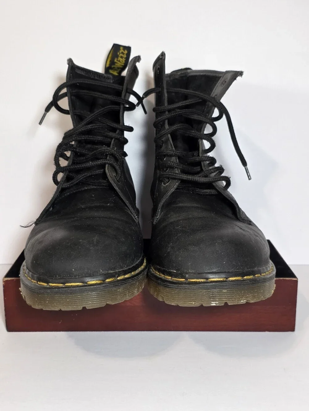 Vintage 90s Dr Martens 1460 Made In England Leather Boots Mens 14 UK 13 Lug